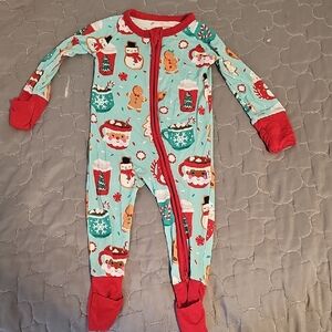 Little Sleepies Christmas Zippie